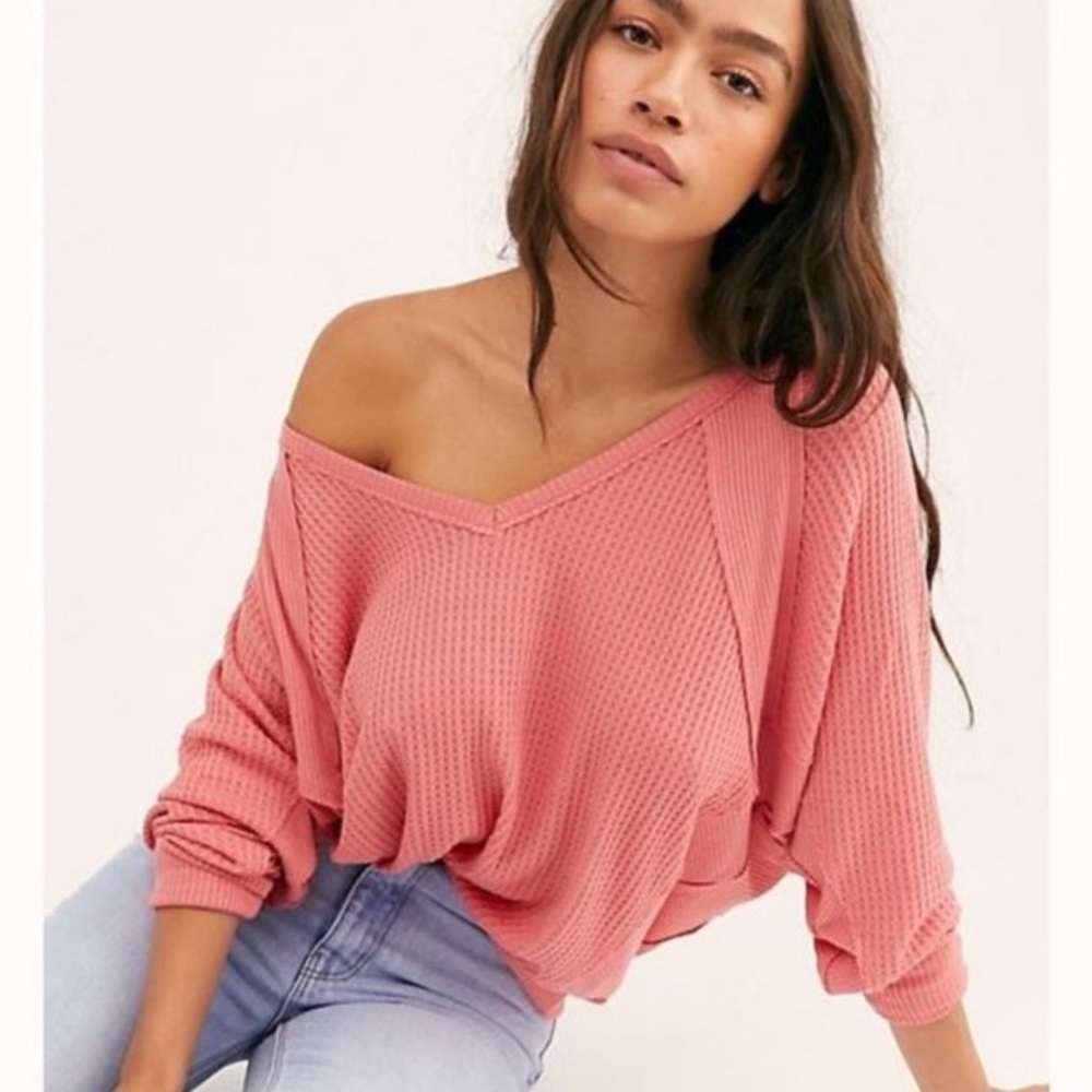 Free People Santa Clara Thermal Top Sz XS